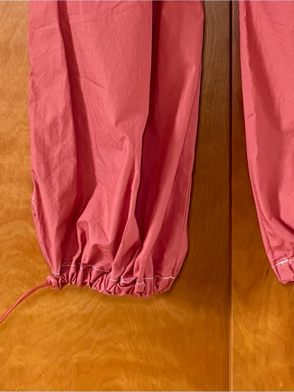 HUNTER & BROWN Women's Cargo Jumpsuit - Coral size L - Picture 9 of 10